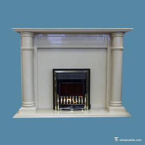 China Indoor Natural Marble Fireplace Hearth High Wear And Impact Resistant wholesale