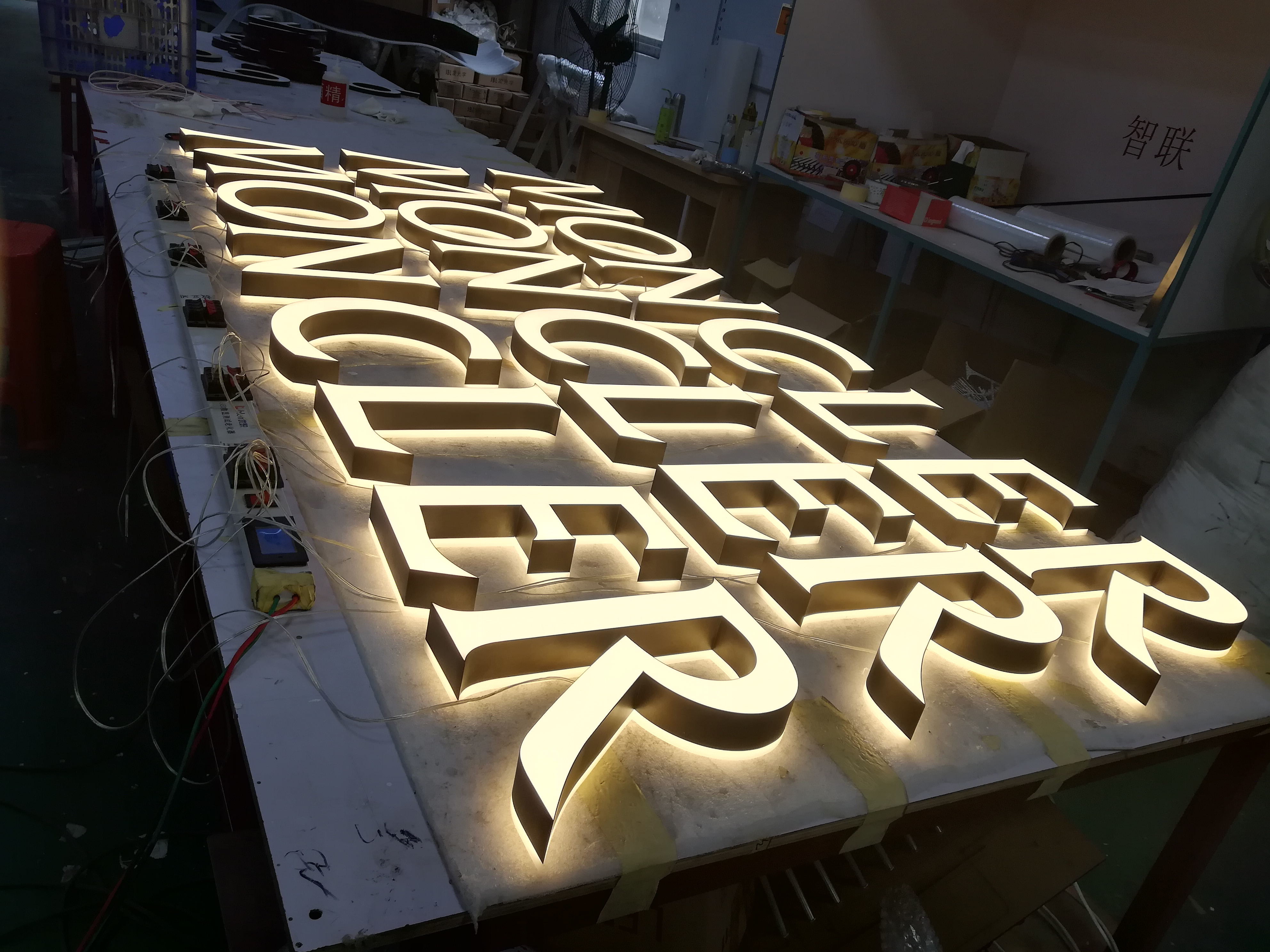 RGB Illuminated Signage Letters hanging / free standing 5 Years Warranty