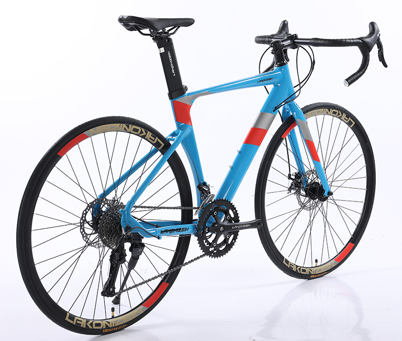 Man's Custom Gear Cycle Roadbike GOMID Simulated Carbon Fiber Racing Bicycle with Aluminum Alloy Frame and Steel Fork