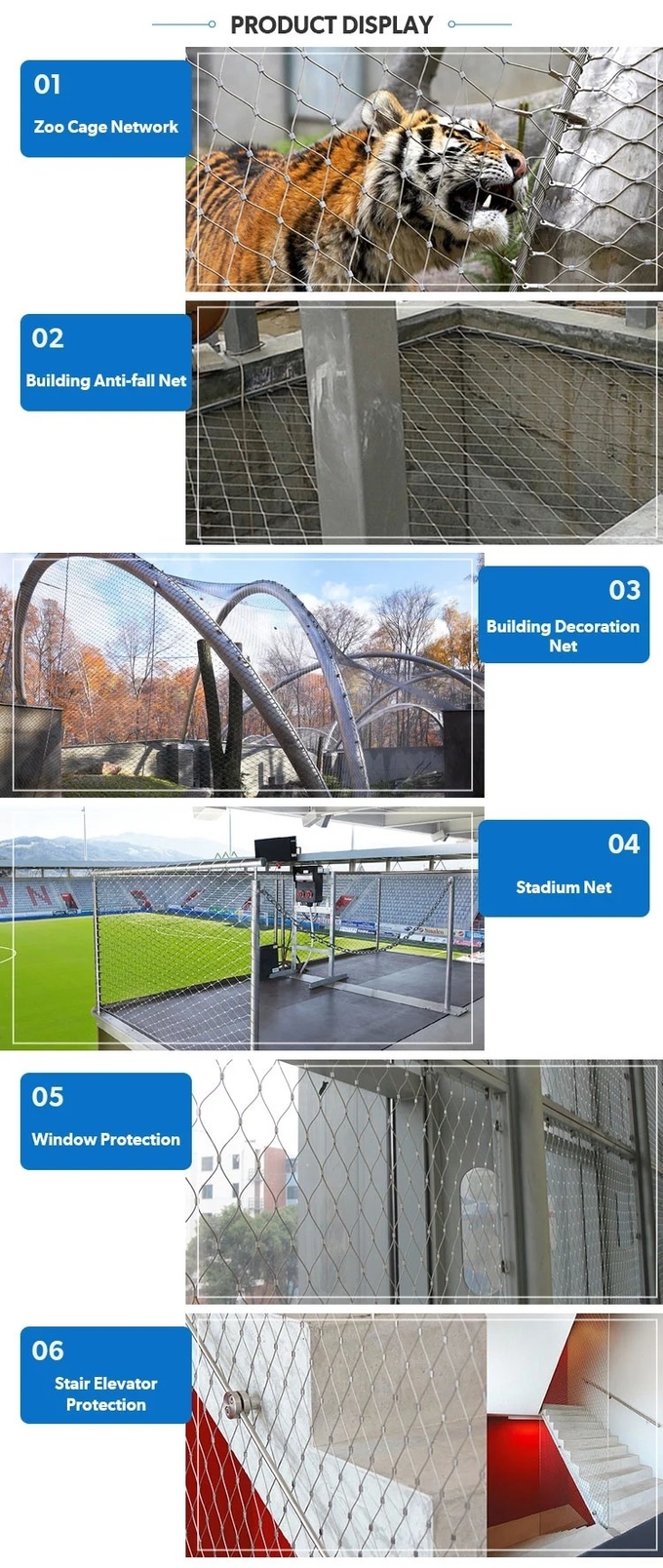 Stainless steel net mesh