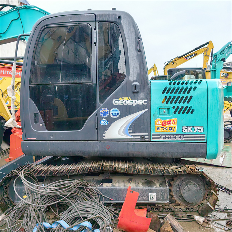 Good Condition 7ton Used Mini Kobelco SK75 Excavator with 6850 KG Operating Weight