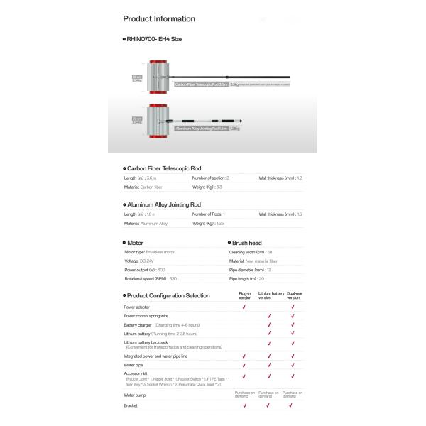 Powerful Solar Panel Roller Brush 3.6 Meter Aluminum Alloy Solar Panel Cleaning