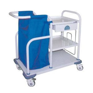 China Hospital Treatment Nursing Care Crash Cart Trolley With Bag For Long Life wholesale