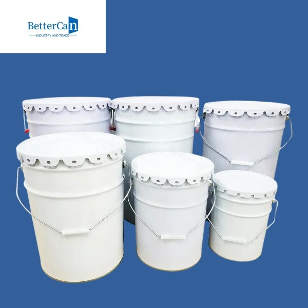 Tinplate 3.5 Gallon Metal Bucket , 5 Gallon Steel Bucket With Lid