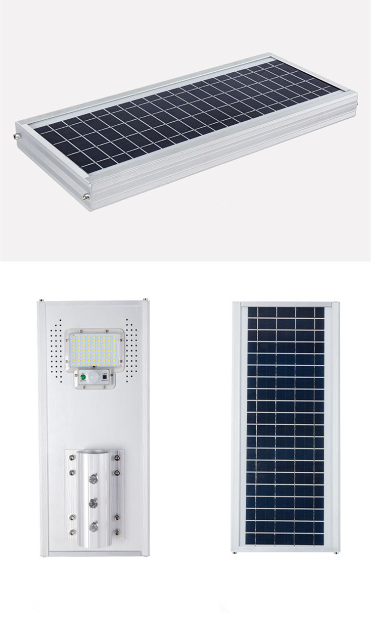 Motion Sensor Solar Parking Lot Lights With Pole 100w 2700k-6500k Color Temperature