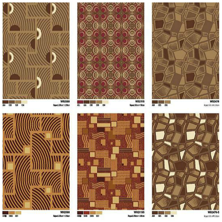 Polypropylene Wilton Modern Home Carpet , Contemporary Carpet Tiles