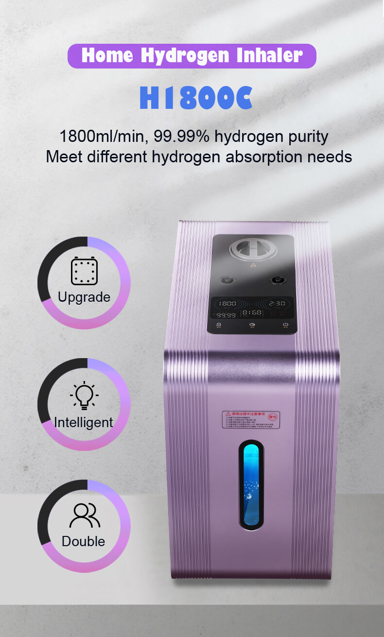1800ml Hydrogen Machine Inhaler Hho Liquid Hydrogen Generator PEM Electrolyzer Hydrogen Generator WEIZI