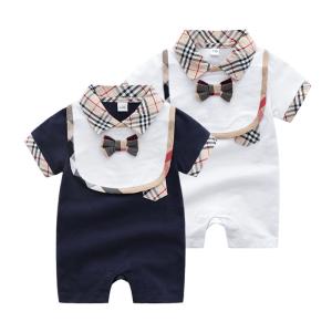 China High Quality Infant Baby Organic Bodysuit With Bow Summer Thin Romper OEM wholesale