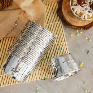 China Double Sided Muffin Paper Cups , Foil Cupcake Liners Oil Resistance wholesale