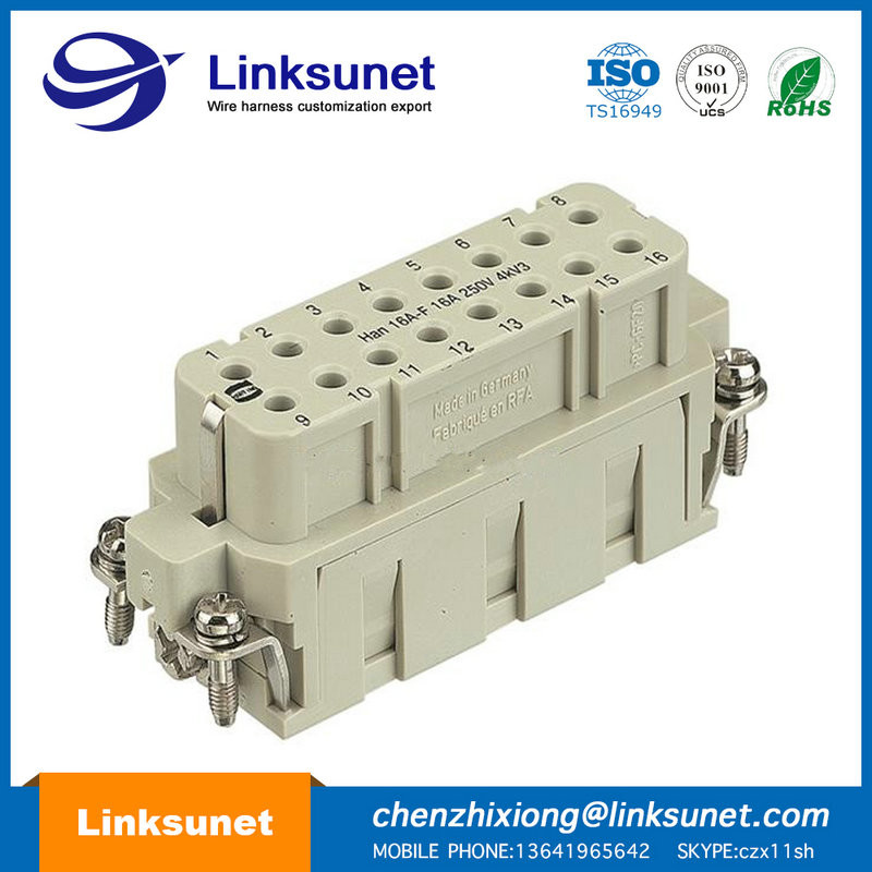 Two Modula Industrial Wire Harness Crimping Harting Industrial Connectors