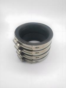 China Adjustable 4'' Stainless Steel Hose Clamp Parts Flexible Rubber wholesale