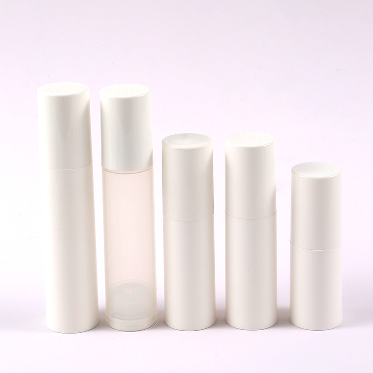 Senior PAK Manufacture PP White Matte Vacuum Bottle 15ml 30 50ml Airless Bottle Bottling Spray Emulsion Customized Accepted
