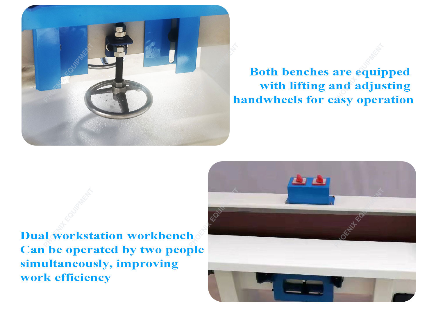 Double Table Belt Sander Machine MMD2617 for Woodworking Easy to Operate 350 KG Weight