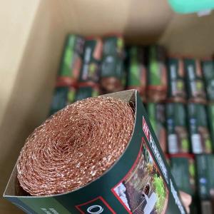 China Pure Copper Knitted Mesh Fabric 15.2m Length Customized Weaving wholesale