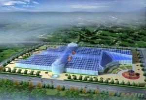 China Lightweight Steel Sightseeing Venlo Glass Greenhouse Restaurant Custom Shaped wholesale
