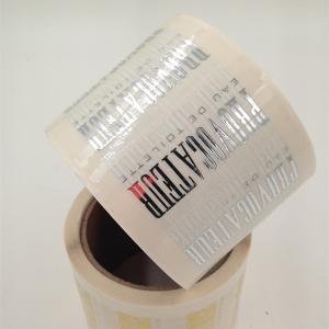 China Premium Gold Foil Cosmetic Tamper Seal Stickers wholesale