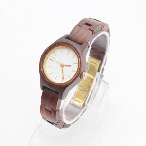 China Red Sandalwood Womens Stainless Steel Watch Female Wooden Watches wholesale