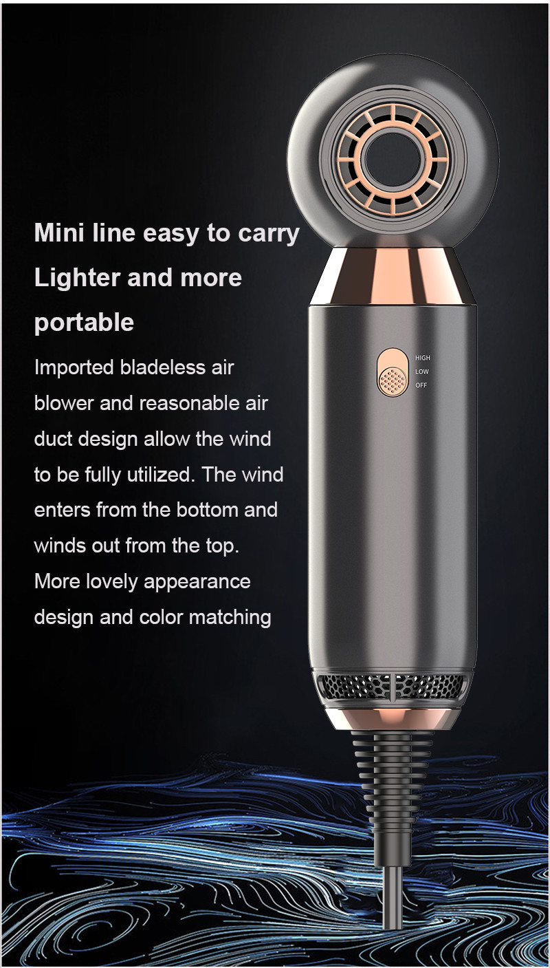 Mini 220v 240V Portable Compliant Hair Blow Dryer For Travel