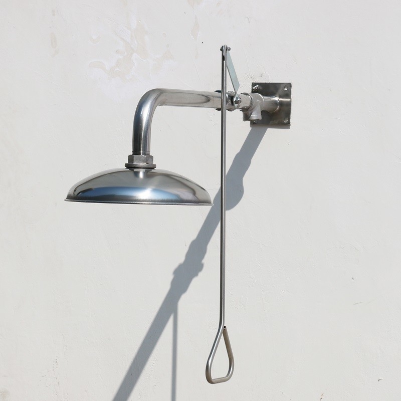 wall-mounted type stainless steel shower, emergency drench shower head