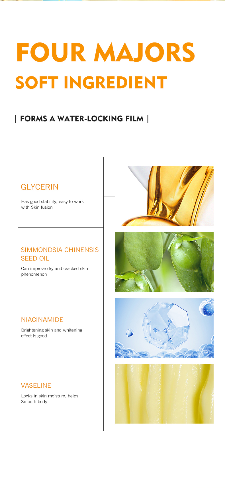 Skin Care Factory / Manufaturer Whitening Body Lotion Lightening Hydrating AHA Vitamin C Body Lotion Niacinamide Body Lotion