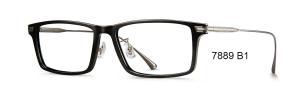 China Classical Square Plastic Eyeglass Frames / Men Women Prescription Glasses Frames wholesale