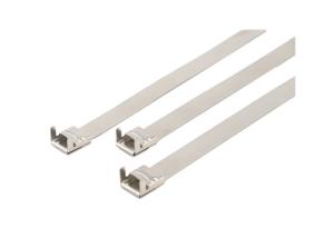 China Naked Stainless Steel Locking Ties 12mm 15mm 19mm wholesale
