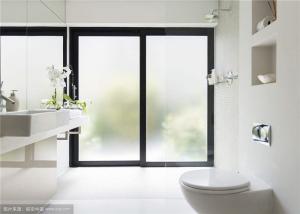 China Windows / Doors Temporary Frosted Glass , Acid Etched Glass Free Sample Available wholesale