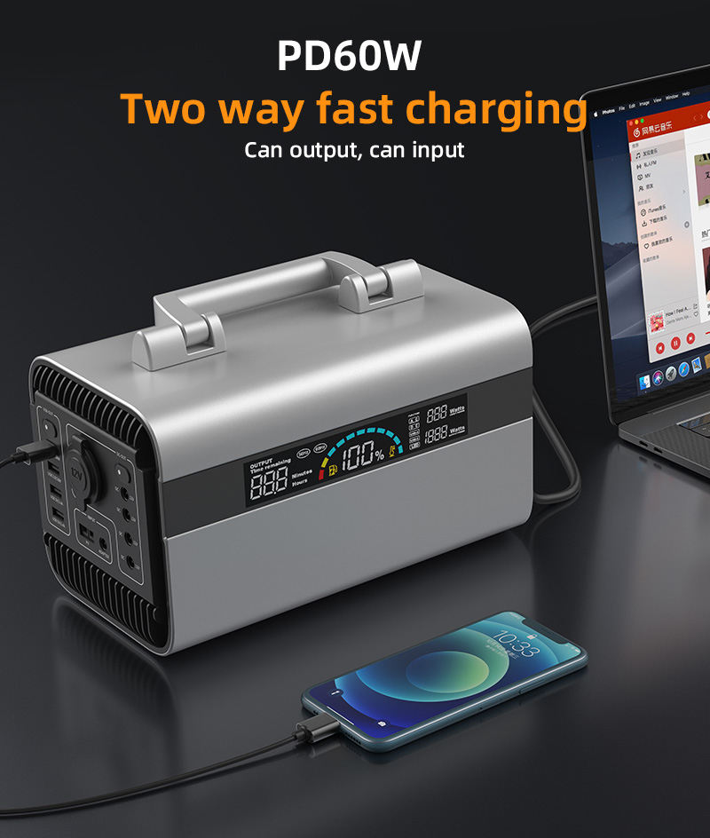 Emergency 600w Portable Solar Power Generator PWM Controller