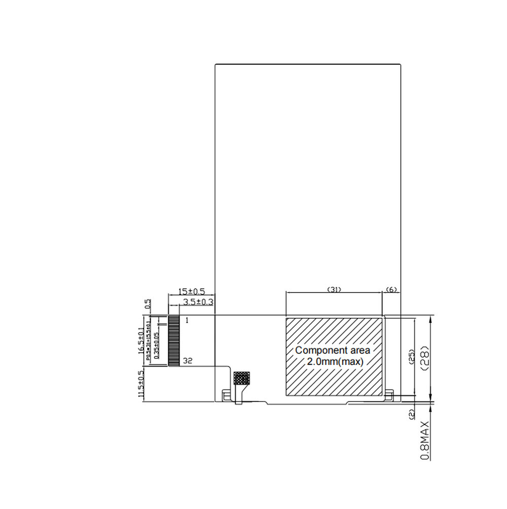 4.5 inch Tiny LCD Screen 480x854 Pixels 80/80/80/80 Viewing Angle
