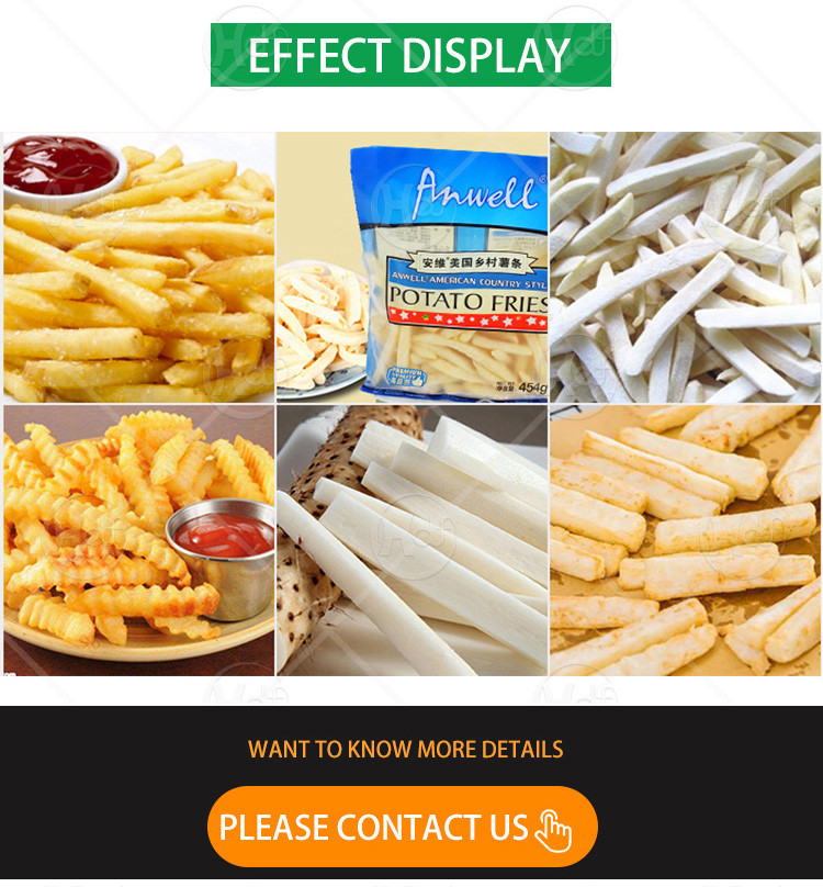 Commercial Auto Freeze French Fries Machine/French Fries Production Line