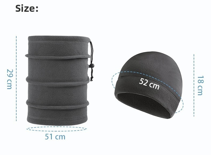 Fleece hats men and women winter windproof warm mask outdoor skiing riding neck cover electric vehicle headgear ear cap