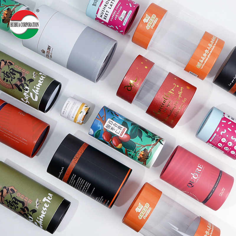 Biodegradable Eco Friendly Cosmetics Cylinder Tea Packaging Lipstick Cardboard Paper Tube Packaging