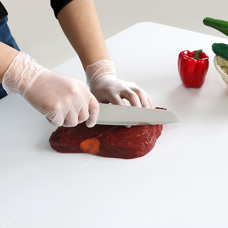 Cheap Food Service Cleaning Household Finger Powder Disposable Vinyl Gloves