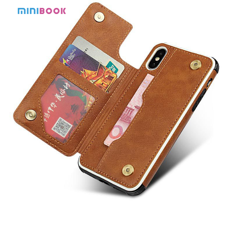 Top Grade Leather Wallet Phone Case for iPhone 13/14 Shockproof and Multi-functional