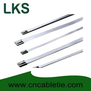China 4.6*200mm 316 grade Ball-lock ss cable ties wholesale