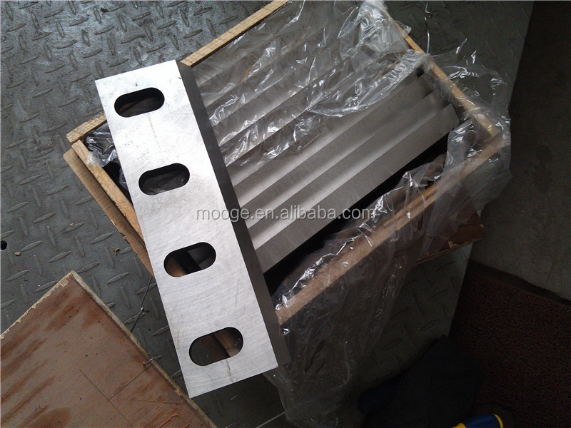PP Waste Plastic Crusher Blade 60 Hrc Crusher Machine Blade