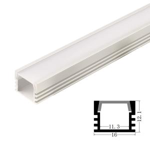 China 1612 LED Channel Extrusion Profiles Customized length wholesale