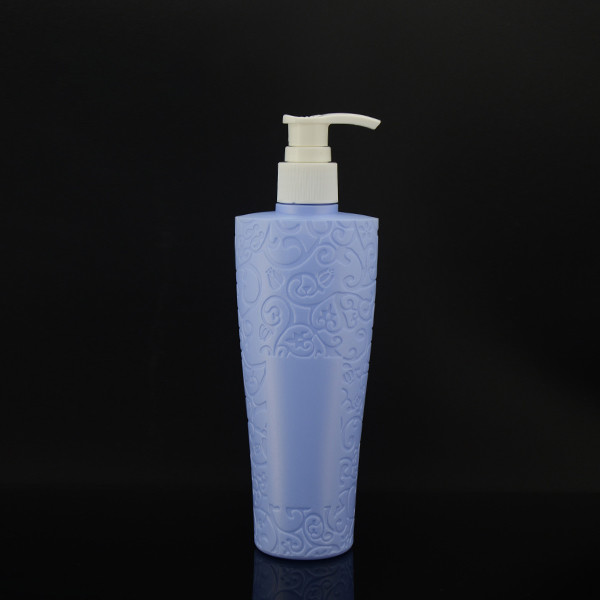 250ml PE Durable Harmless Empty Shampoo Bottle White Pump Bottles For Shampoo