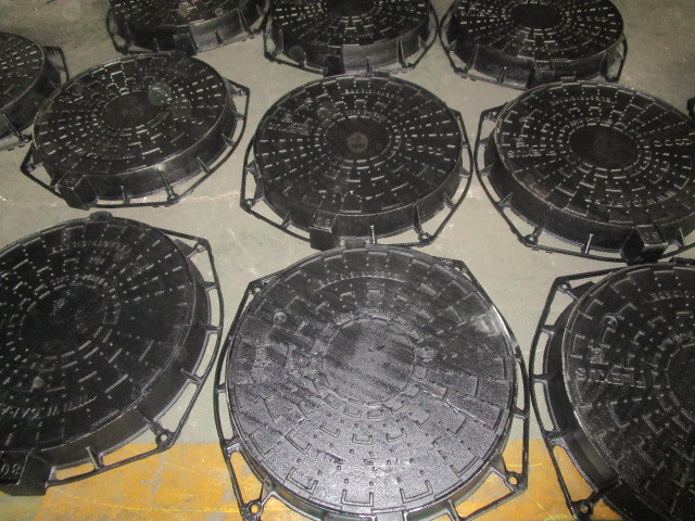 Industrial Ductile Iron Cover And Frame Durable Manhole Drain Cover Customized Product