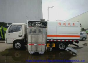 China Truck Mounted Road Guardrail Sweeper For Road Fence Cleaning With Brushes 1000L Water wholesale