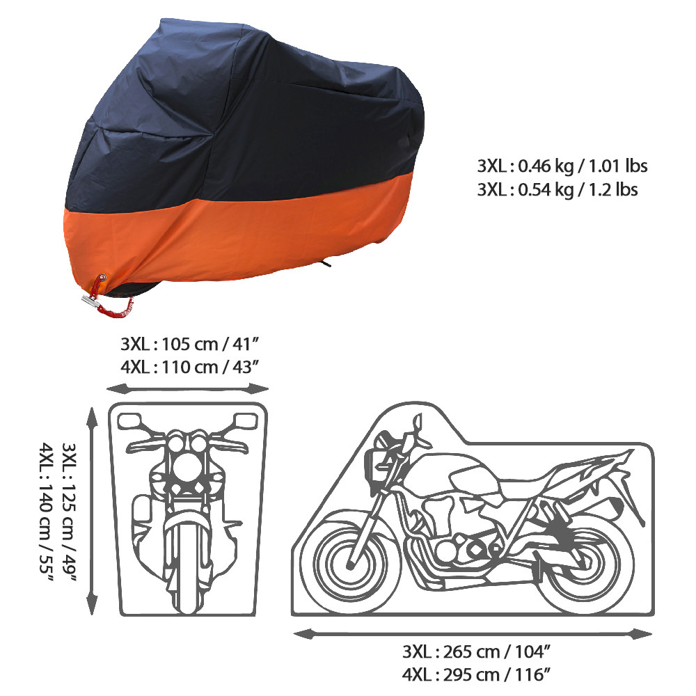 Shelter Protection 78.7x43.3in Waterproof Bike Cover