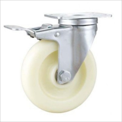125mm Locking Cart Wheels Nylon Casters Lockable Castor Wheels