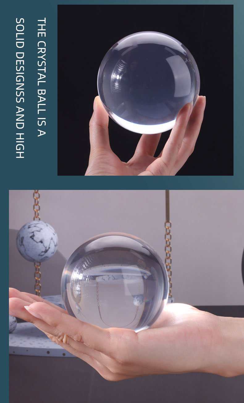 Home Decoration Solid Acrylic Sphere , Clear Acrylic Contact Juggling Ball