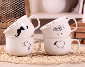 China cute expression mug/DIY the pattern mug wholesale