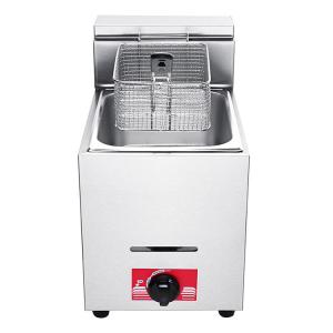 China Stainless Steel 201/304 Industrial Gas Countertop Deep Fryers for Commercial Catering wholesale
