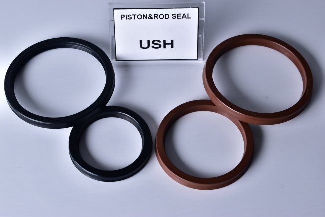 Brown FKM Hydraulic Cylinder Seals Piston Rod Oil ring Heat Resistant Viton USH Packing