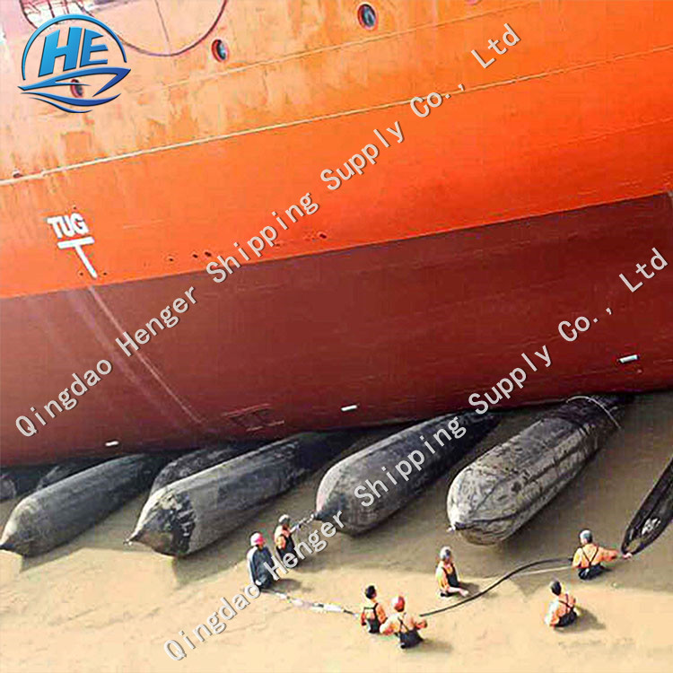 Iso 17357 Standard Heavy Duty D1.8m*L20m Inflatable Rubber Airbag For Boat