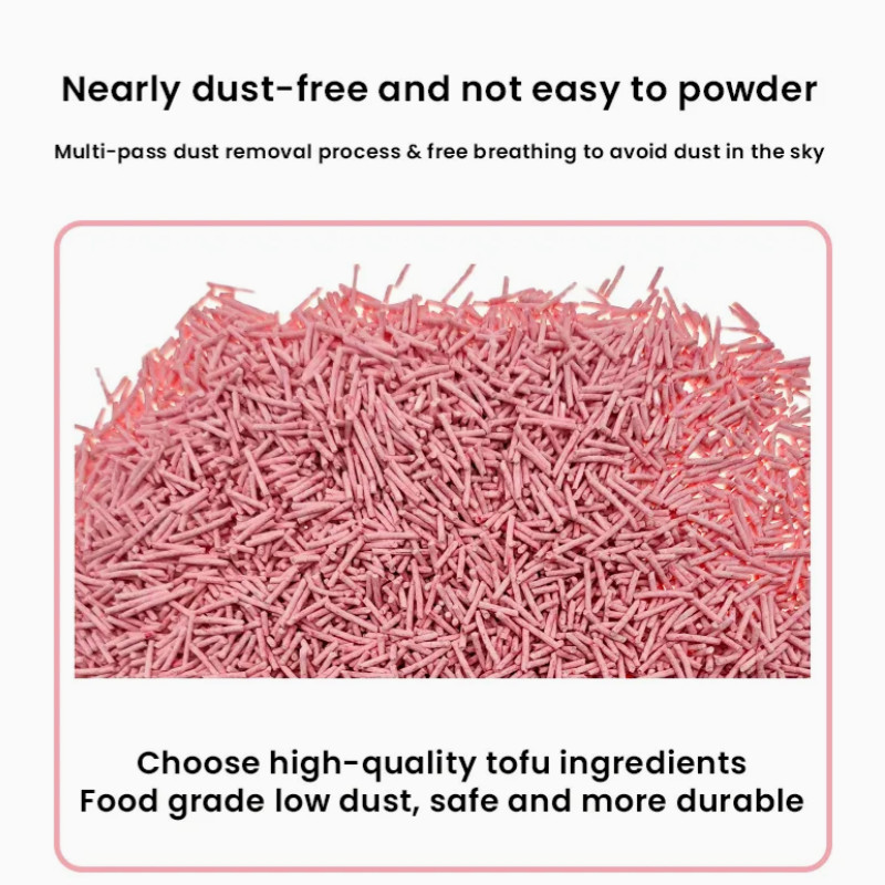 Different Flavors Tofu Cat Litter Pet Safe Non Toxic Light Weight Good Water Solubility