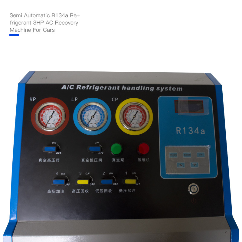 3HP HW-680B Car AC Refrigerant Recovery Machine 5.4m3/H Car AC Service
