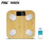 Natural Bamboo Platform Bluetooth Smart Scale